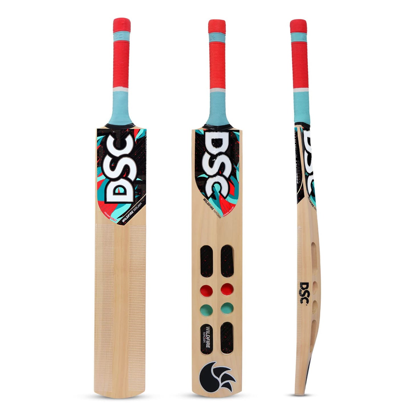 DSC Wildfire Magma Kashmir Willow Tennis Cricket Bat – SH, Full Size Lightweight Bat for Hard Tennis Ball, Power Shots & Street Cricket - Best Price online Prokicksports.com