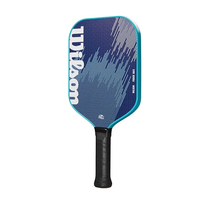 Wilson Fierce Max Pickleball Paddle - Grip Size 2 (4 1/4) - Lightweight 234g - Blue - Best Price online Prokicksports.com