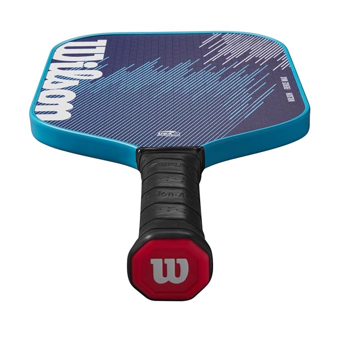 Wilson Fierce Max Pickleball Paddle - Grip Size 2 (4 1/4) - Lightweight 234g - Blue - Best Price online Prokicksports.com