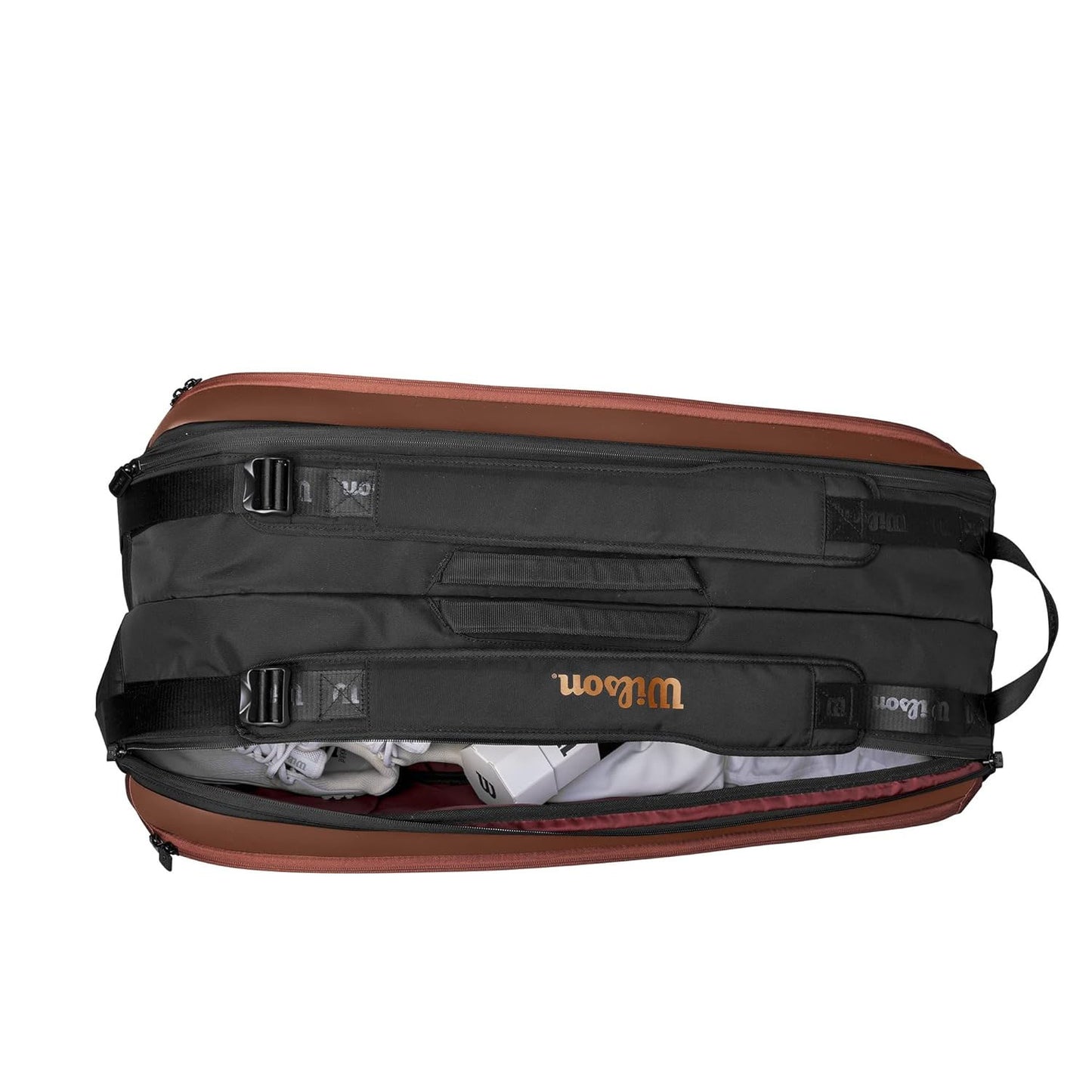 Wilson Super Tour Pro Staff V14 9PK Racquet Bag, Black/Brown - Best Price online Prokicksports.com