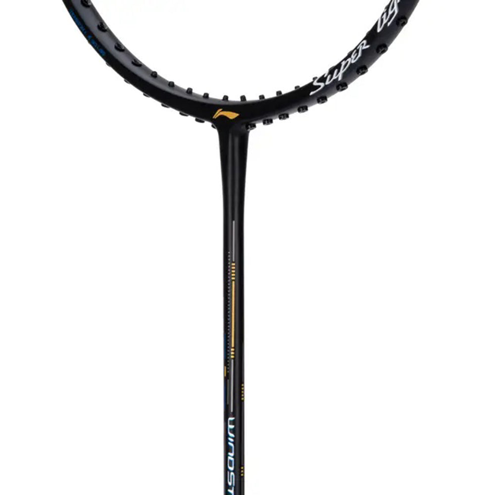 Li-Ning Windstorm 79 H Badminton Racket | Ultra-Lightweight 79g Unstrung Racquet | G6 Grip for Fast Swing & Superior Control | Black | High-Tension Carbon Fiber Frame - Best Price online Prokicksports.com