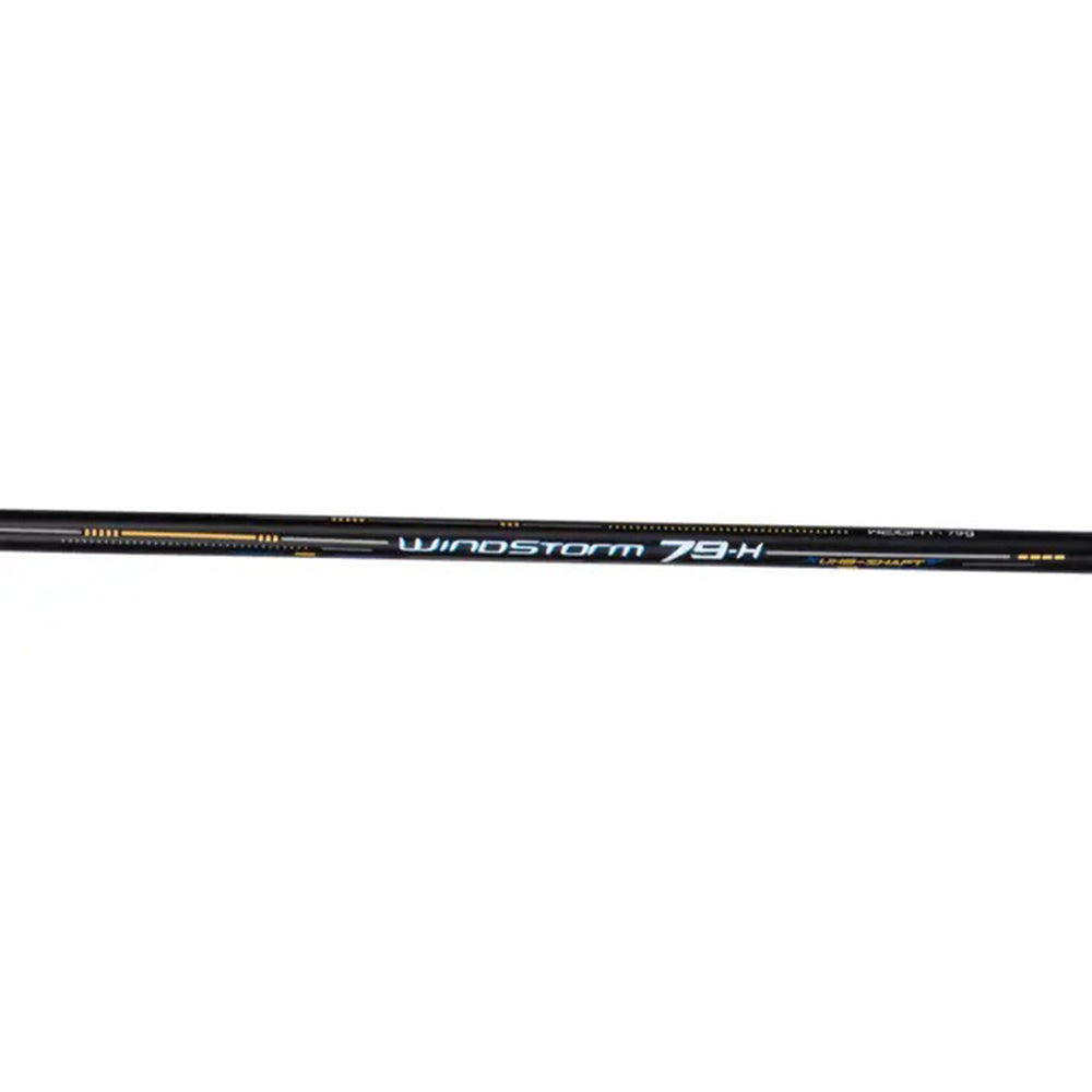 Li-Ning Windstorm 79 H Badminton Racket | Ultra-Lightweight 79g Unstrung Racquet | G6 Grip for Fast Swing & Superior Control | Black | High-Tension Carbon Fiber Frame - Best Price online Prokicksports.com