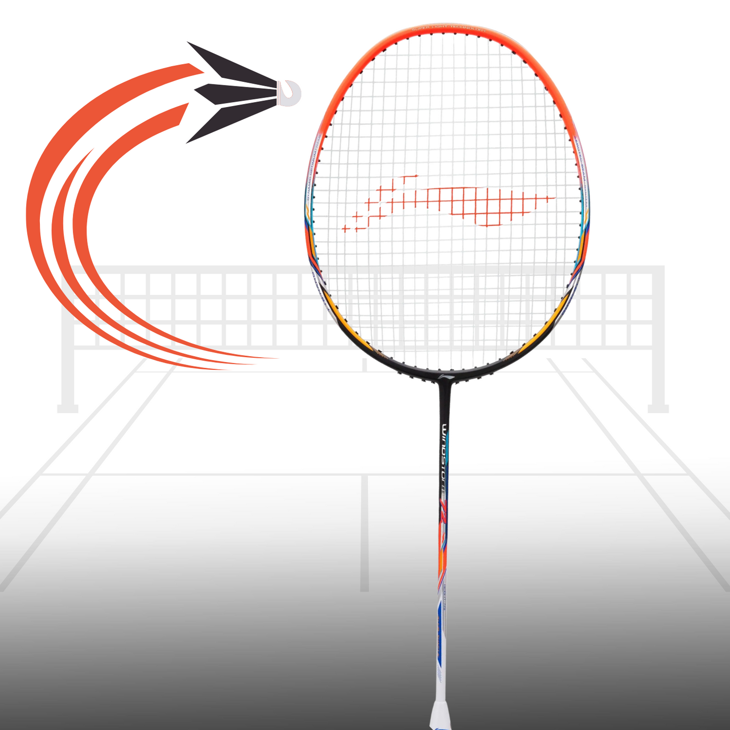 Li-Ning Windstorm 72 Unstrung Professional Badminton Racquet - Best Price online Prokicksports.com