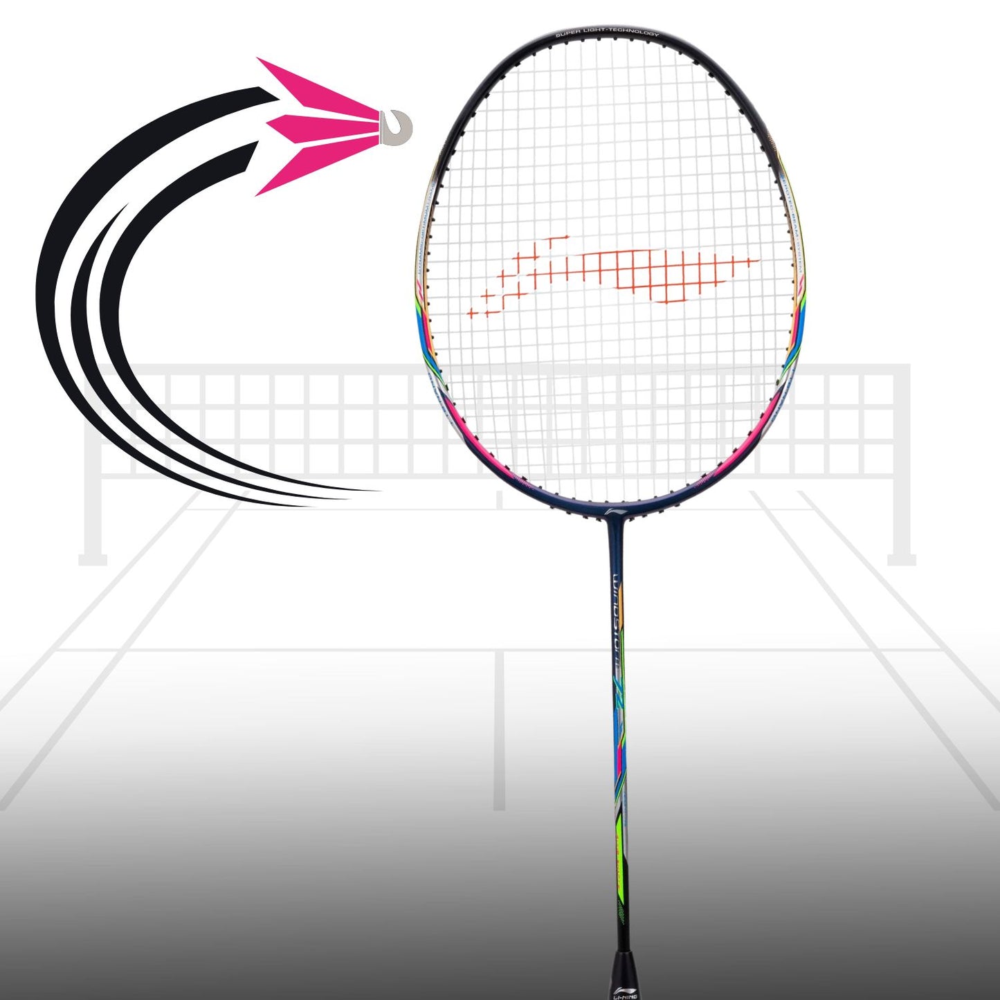 Li-Ning Windstorm 72 Unstrung Professional Badminton Racquet - Best Price online Prokicksports.com