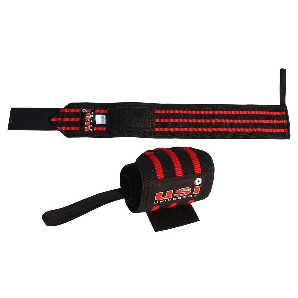 USI Universal 733WW3 Line Wrist Wraps 38cm – Adjustable Gym Wrist Support for Weightlifting, CrossFit, Bodybuilding, Powerlifting & Strength Training - Best Price online Prokicksports.com