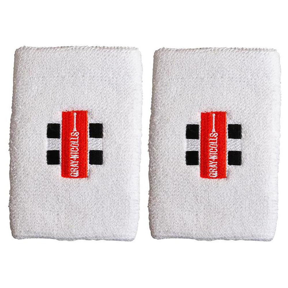 Gray Nicolls GN Wrist Band White – Soft Absorbent Cricket Wristband for Sweat Control, Comfort & Support During Matches and Training Sessions - Best Price online Prokicksports.com