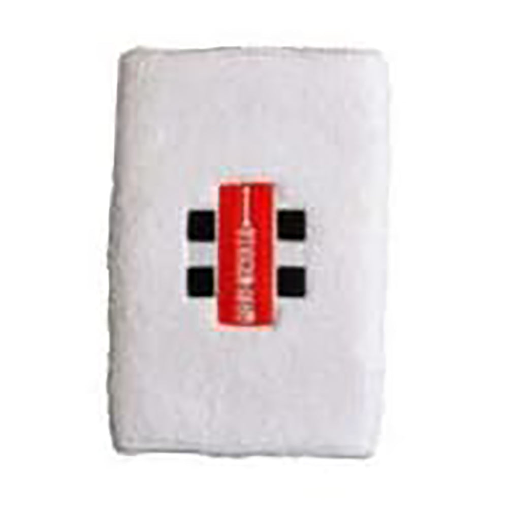 Gray Nicolls GN Wrist Band White – Soft Absorbent Cricket Wristband for Sweat Control, Comfort & Support During Matches and Training Sessions - Best Price online Prokicksports.com