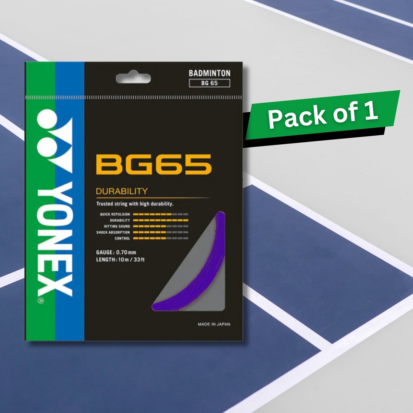 Yonex BG 65 Badminton String - Best Price online Prokicksports.com