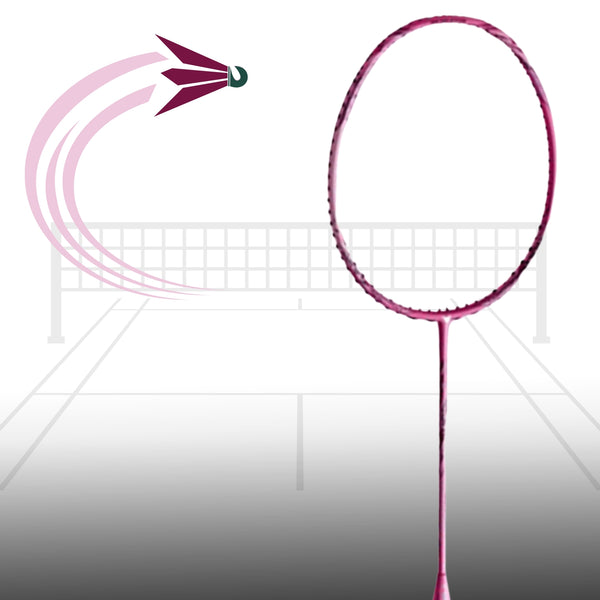 Victor TK RYUGA Metallic CPS Badminton Racquet Unstrung 4U G5 | Power Boost Frame for Aggressive Smash Play | Flamingo Edition