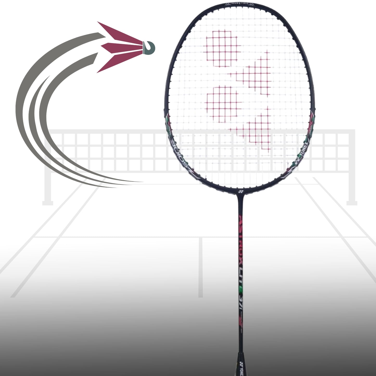 Yonex Astrox Lite 37I Strung Badminton Racquet,5U5 - Black - Best Price online Prokicksports.com
