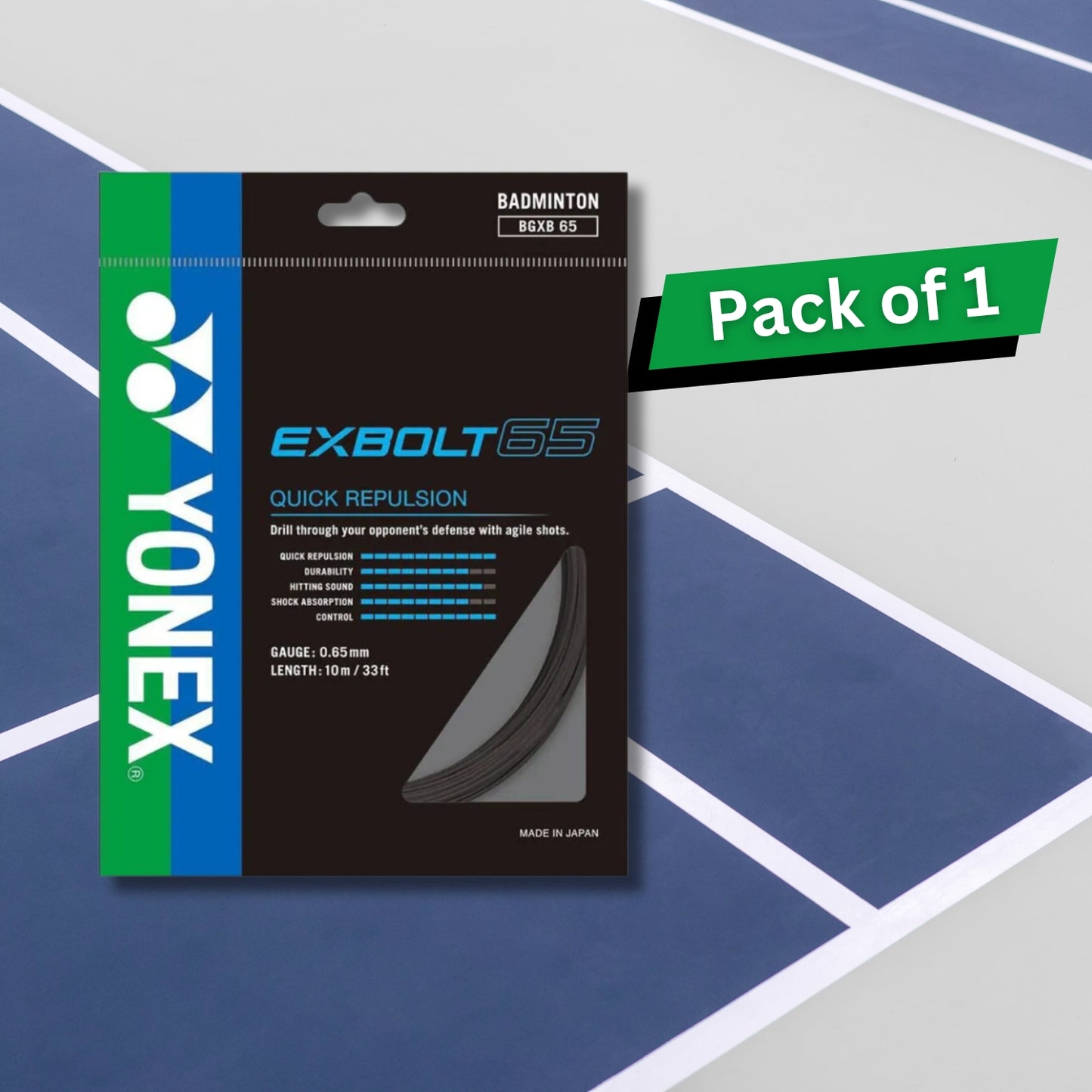 Yonex Exbolt 65 Badminton String - Best Price online Prokicksports.com