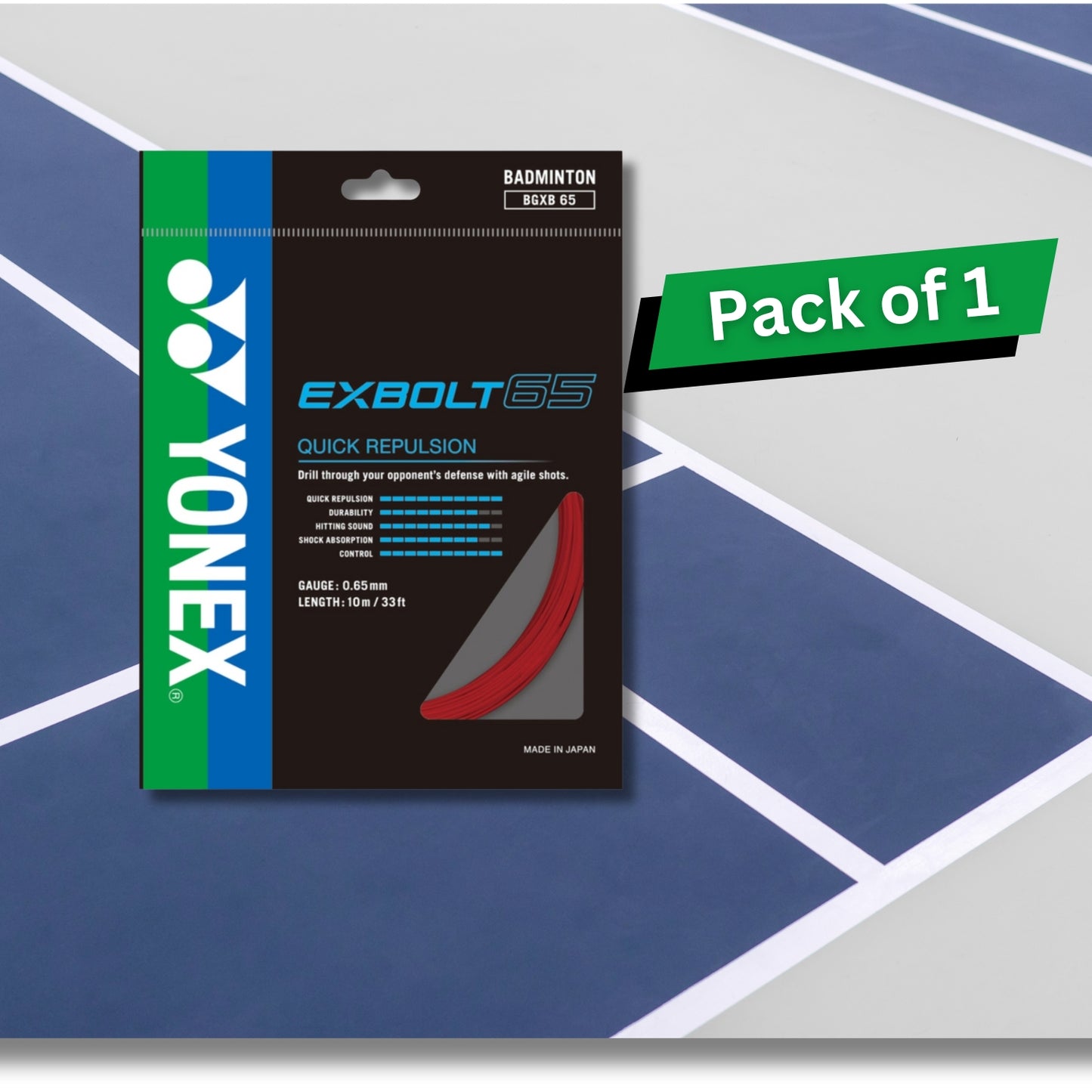 Yonex Exbolt 65 Badminton String - Best Price online Prokicksports.com