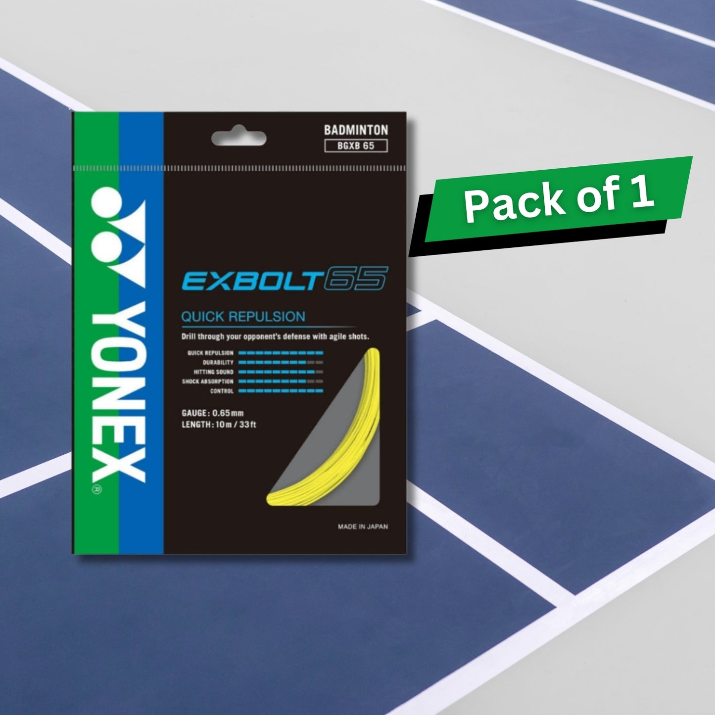 Yonex Exbolt 65 Badminton String - Best Price online Prokicksports.com