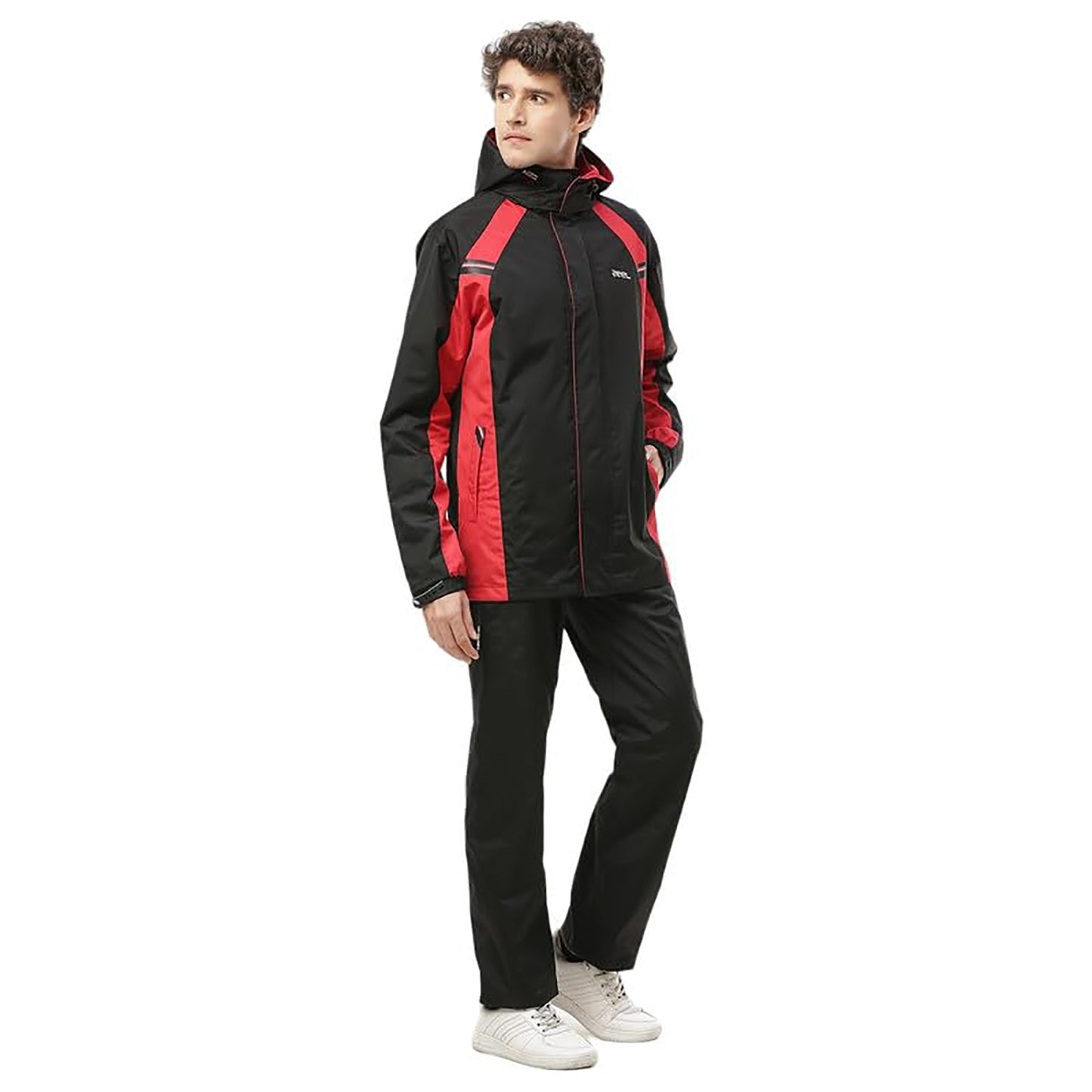 Zeel JS508 Go‑Hike Men’s Waterproof Rain Suit (Jacket + Pant) Breathable, Windproof & PVC-Coated Sealed-Seam Design with Reflective Accent - Best Price online Prokicksports.com