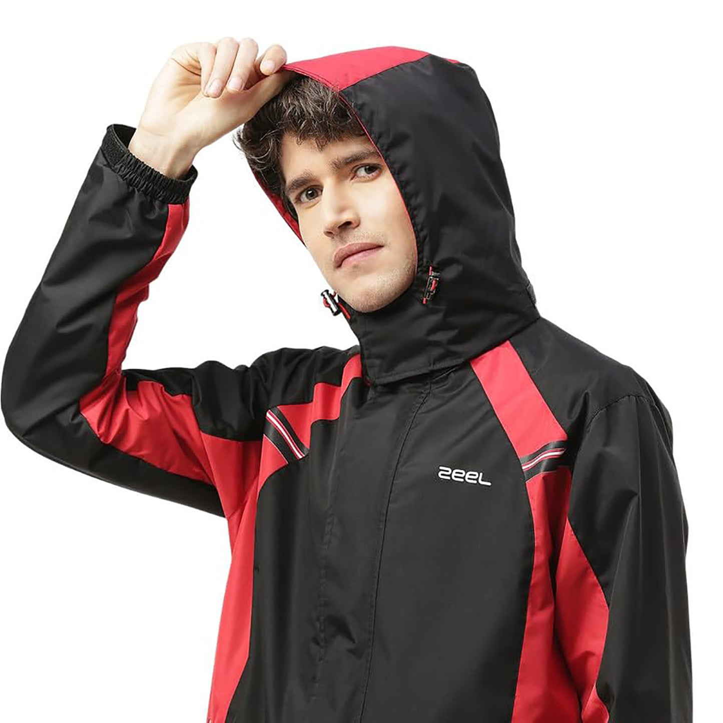 Zeel JS508 Go‑Hike Men’s Waterproof Rain Suit (Jacket + Pant) Breathable, Windproof & PVC-Coated Sealed-Seam Design with Reflective Accent - Best Price online Prokicksports.com