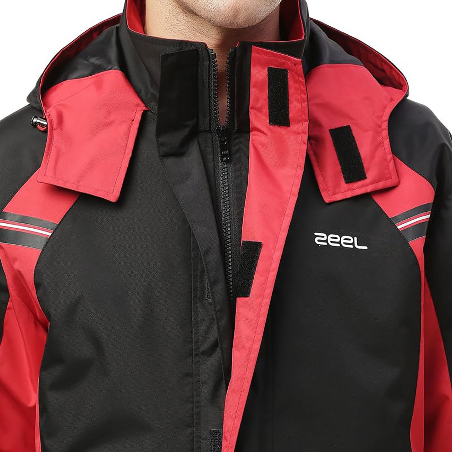 Zeel JS508 Go‑Hike Men’s Waterproof Rain Suit (Jacket + Pant) Breathable, Windproof & PVC-Coated Sealed-Seam Design with Reflective Accent - Best Price online Prokicksports.com