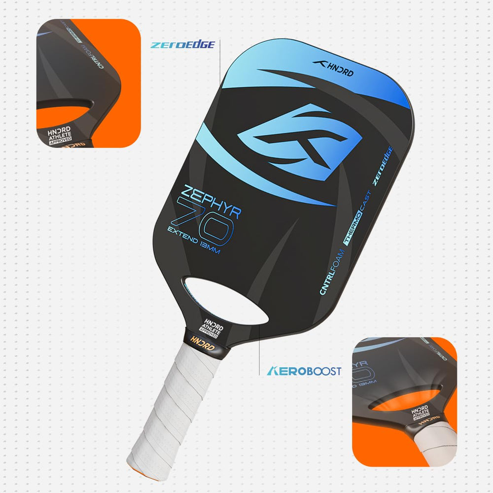 Hundred Zephyr 70 Extend Pickleball Paddle, 13mm Core (Power Play) - Best Price online Prokicksports.com