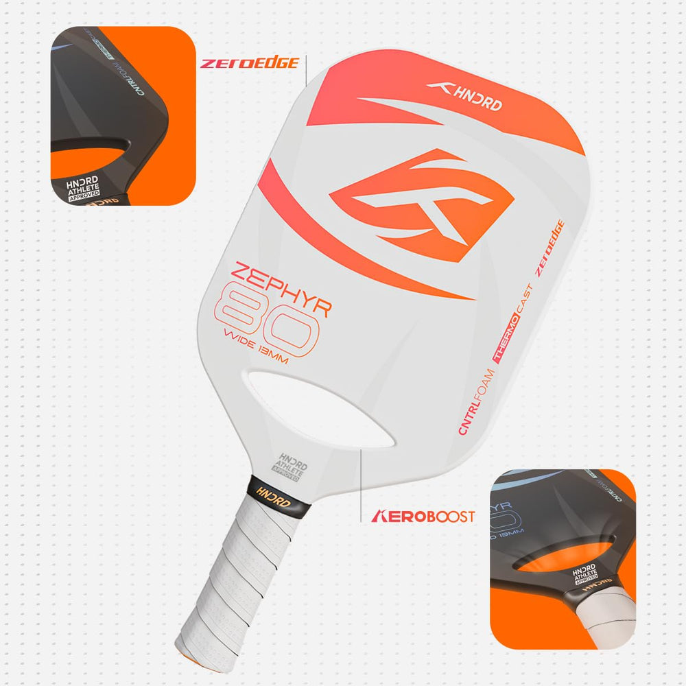 Hundred Zephyr 80 Wide Pickleball Paddle, 13mm Core - Best Price online Prokicksports.com