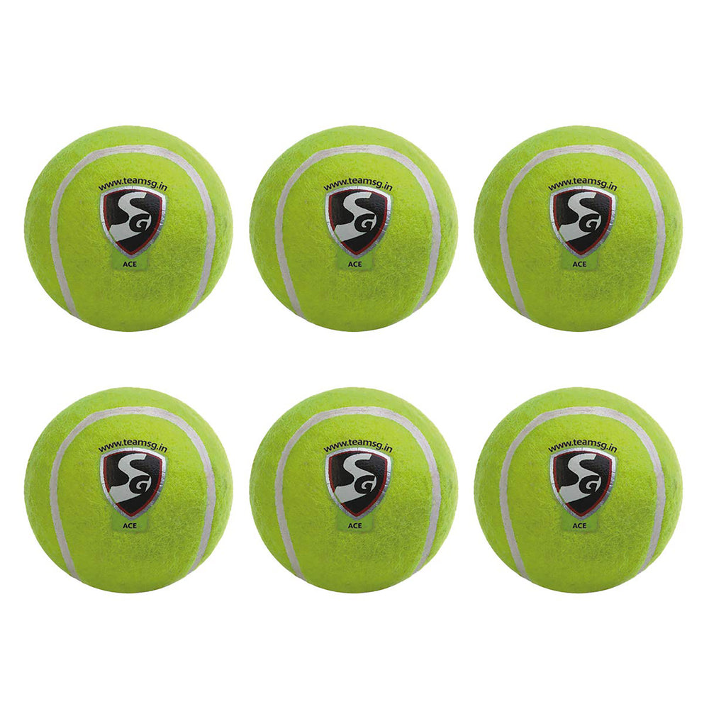 SG Lightweight Yellow Tennis Cricket Ball for Practice, Gully Cricket, Training, Kids & Beginners – Soft, High Bounce, Safe Outdoor Play Ball - Best Price online Prokicksports.com