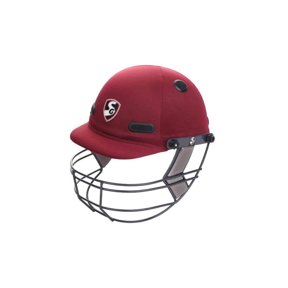SG Ace Tech Professional Cricket Helmet – Lightweight Protective Helmet with Steel Grill and Ventilation for Comfortable Head Safety During Batting - Best Price online Prokicksports.com