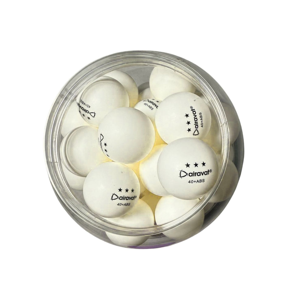 Airavat Table Tennis Ball Jar 60PC | High-Quality Ping Pong Balls for Training & Matches | Durable & Standard 40mm Balls for Professional Play - Best Price online Prokicksports.com