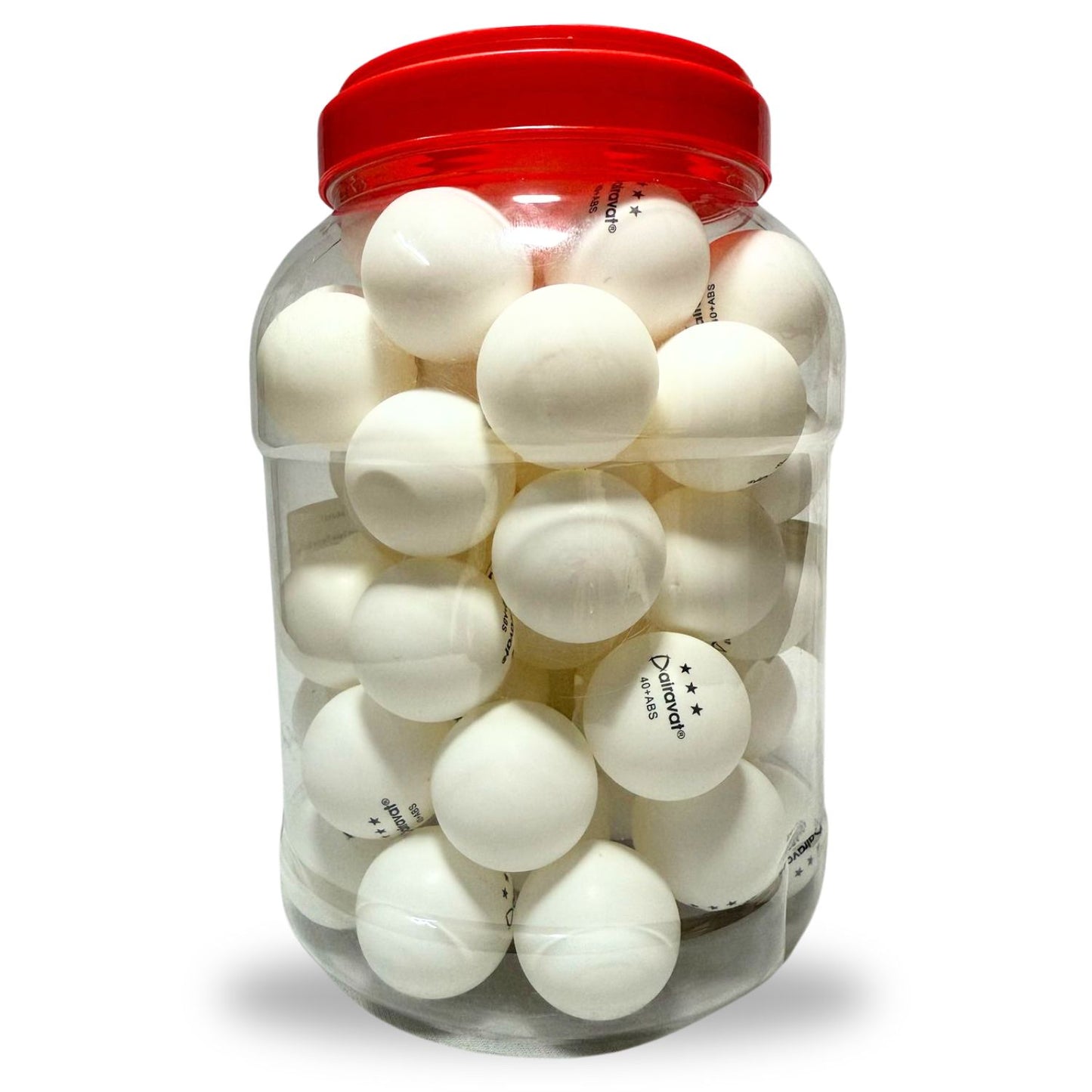 Airavat Table Tennis Ball Jar 60PC | High-Quality Ping Pong Balls for Training & Matches | Durable & Standard 40mm Balls for Professional Play - Best Price online Prokicksports.com