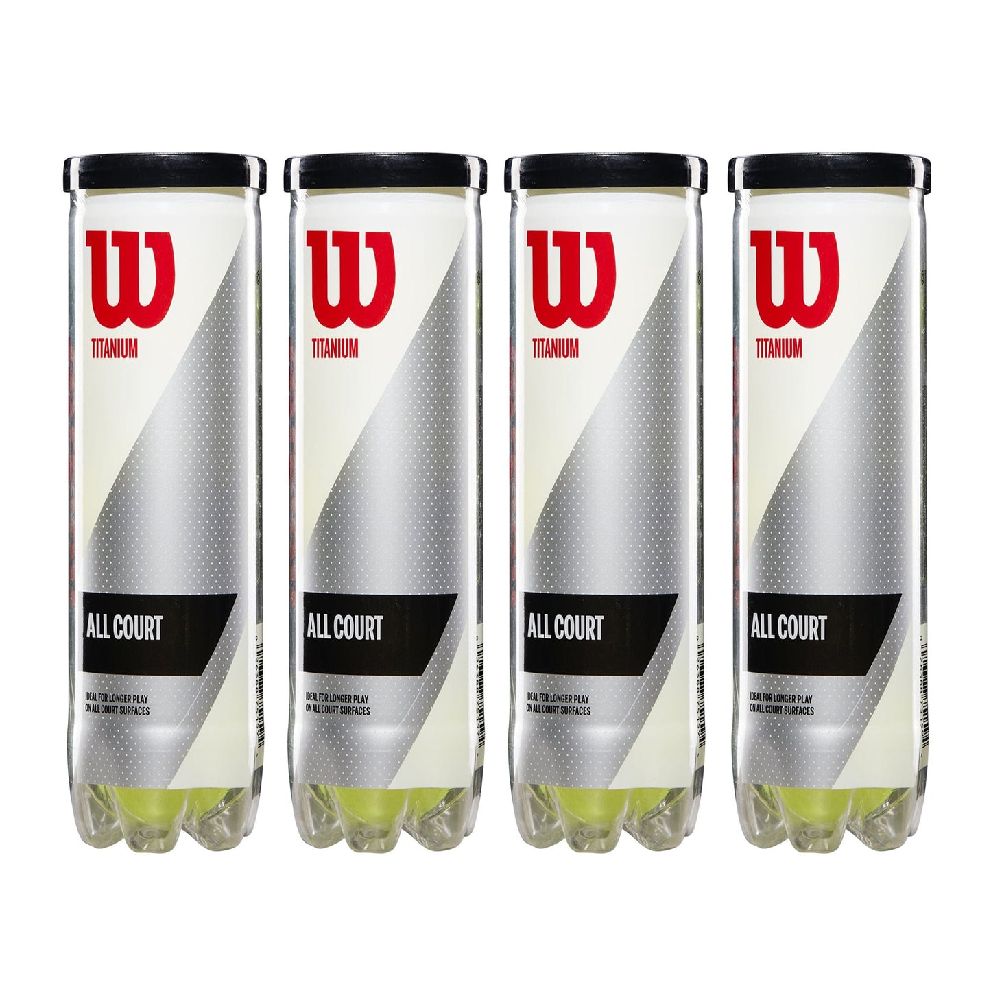 Wilson Titanium All Court Tennis Balls Dozen (4 Cans) - Best Price online Prokicksports.com