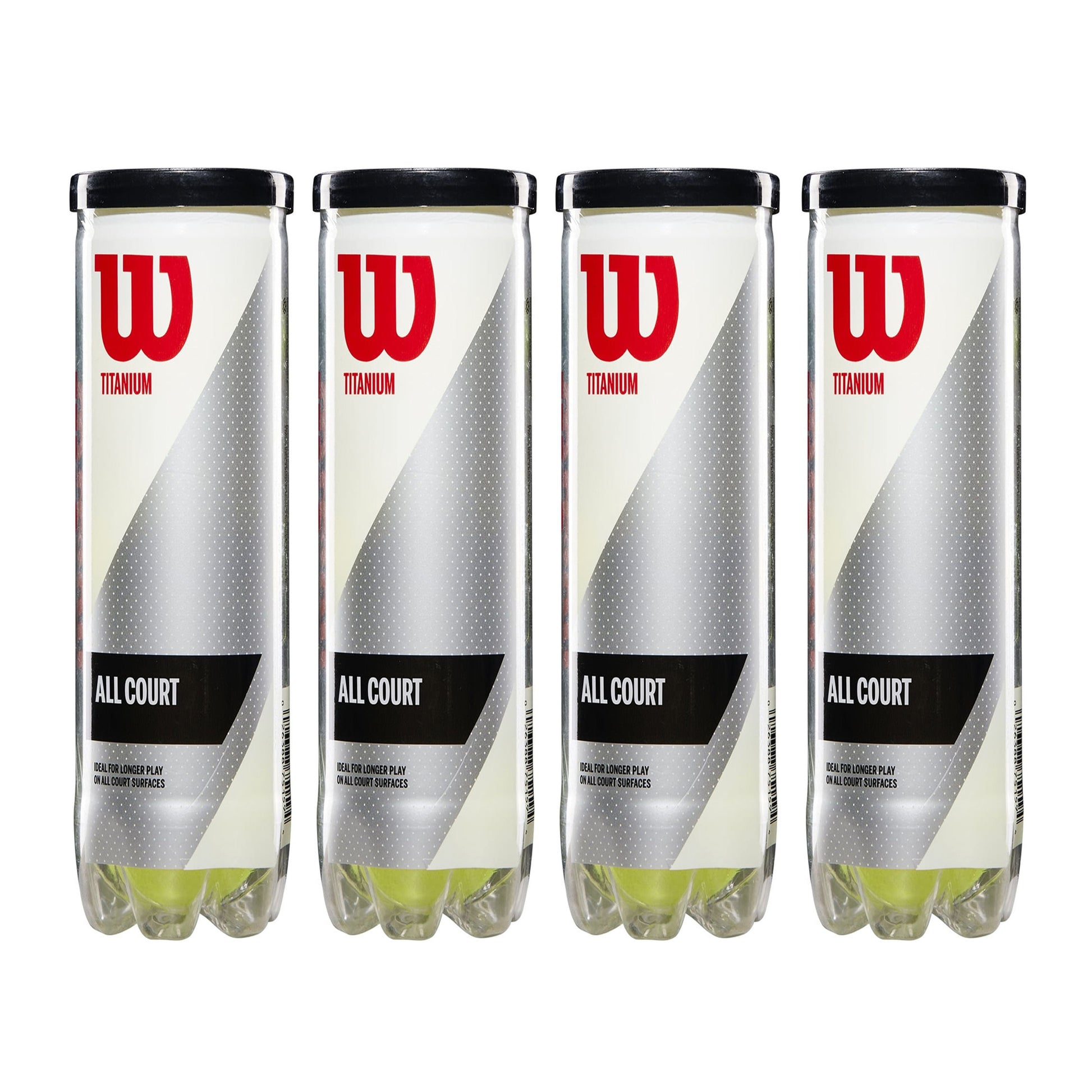 Wilson Titanium All Court Tennis Balls Dozen (4 Cans) - Best Price online Prokicksports.com