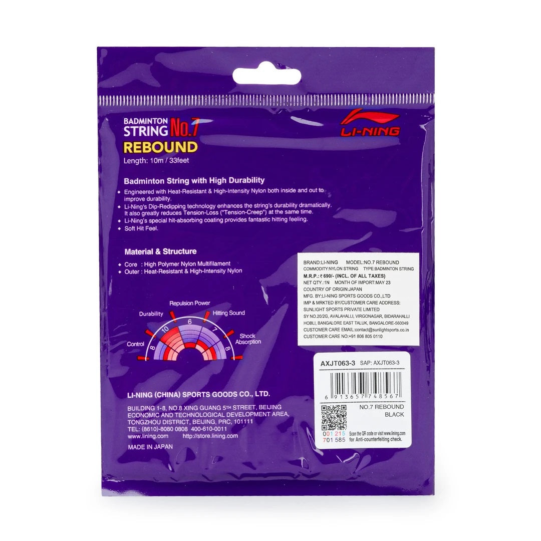 Li-Ning No. 7 Rebound Badminton String - Best Price online Prokicksports.com