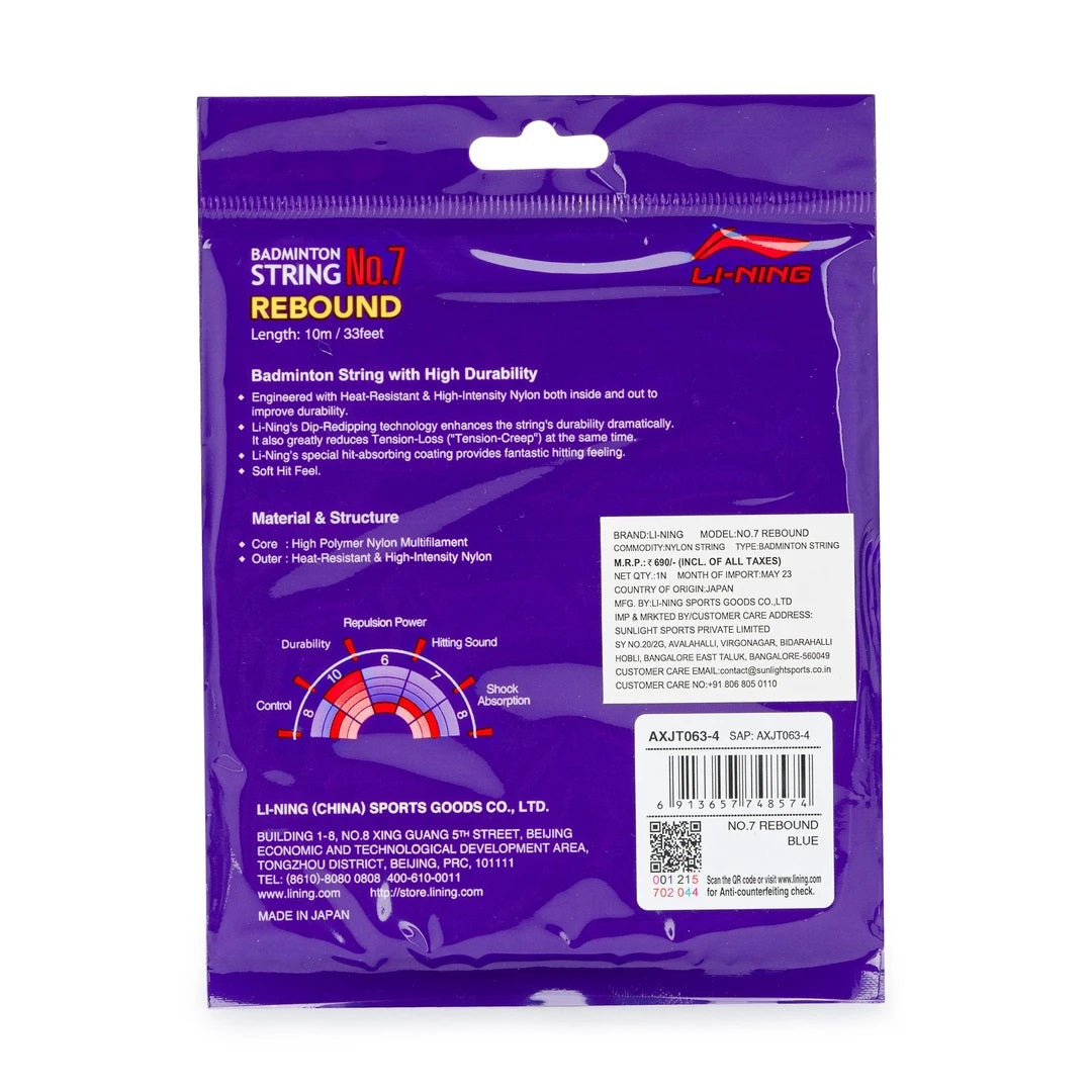Li-Ning No. 7 Rebound Badminton String - Best Price online Prokicksports.com