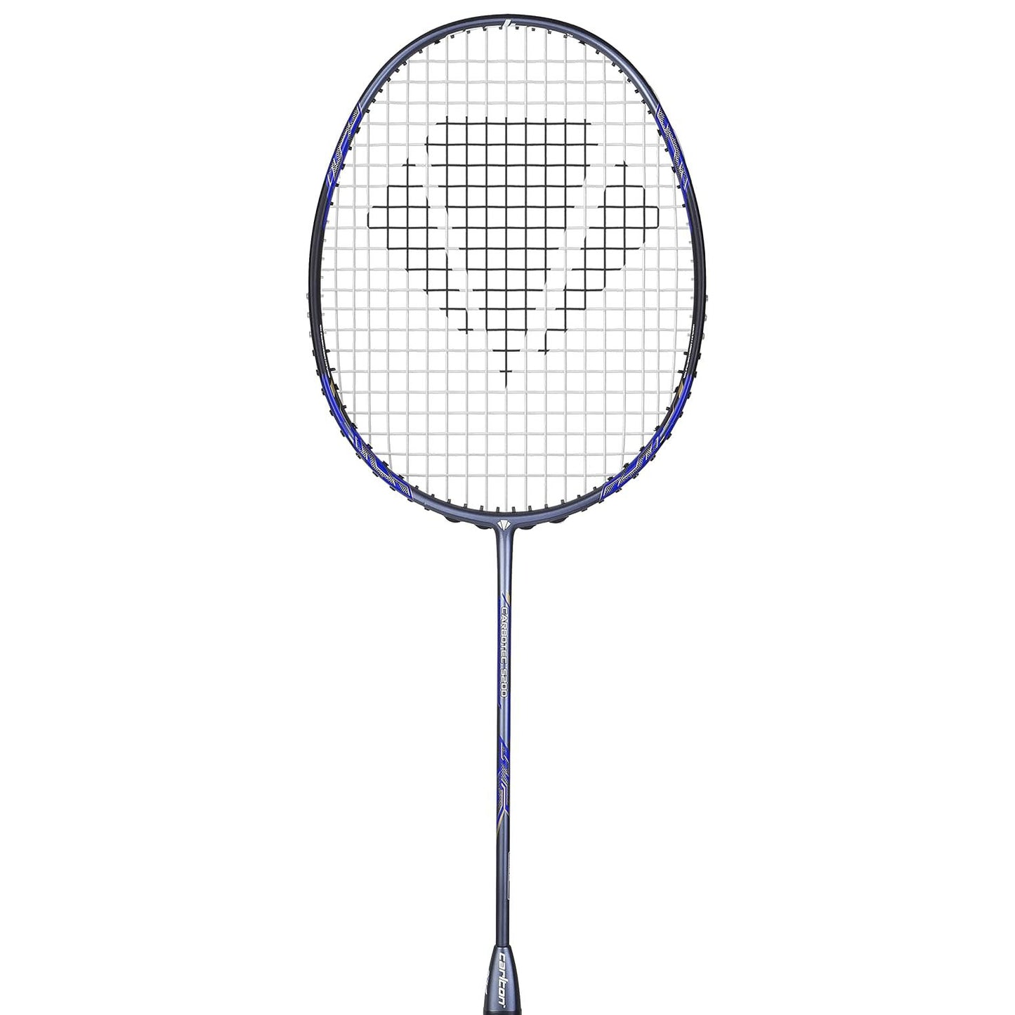 Carlton Carbotec 5200 Strung Badminton Racquet – High-Tension Carbon Frame Racket for Intermediate to Advanced Players | Black/Blue | Lightweight & Powerful - Best Price online Prokicksports.com