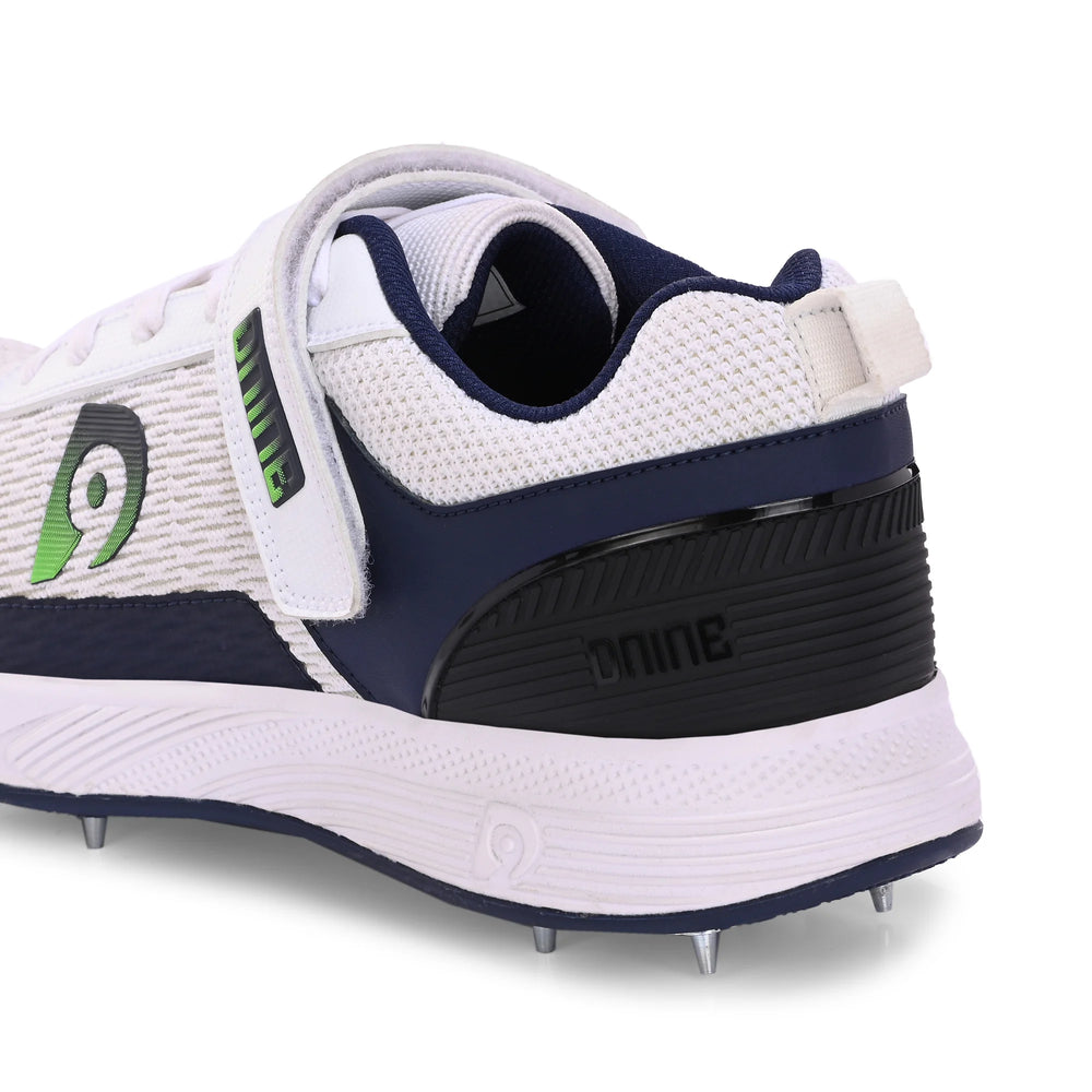 Dnine Warrior-2 Bowling Spikes Cricket Shoes –Blue/White, Superior Traction & Comfort for Bowlers - Best Price online Prokicksports.com