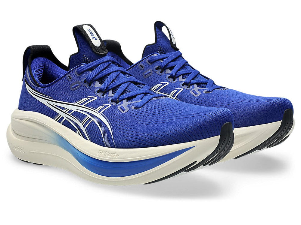 Asics Gel-Nimbus 28 Men’s Running Shoes | Run on Clouds, Max Cushioning, FF Blast Plus Softness, PureGEL Landings, Breathable Engineered Knit, Smooth Long-Distance Comfort