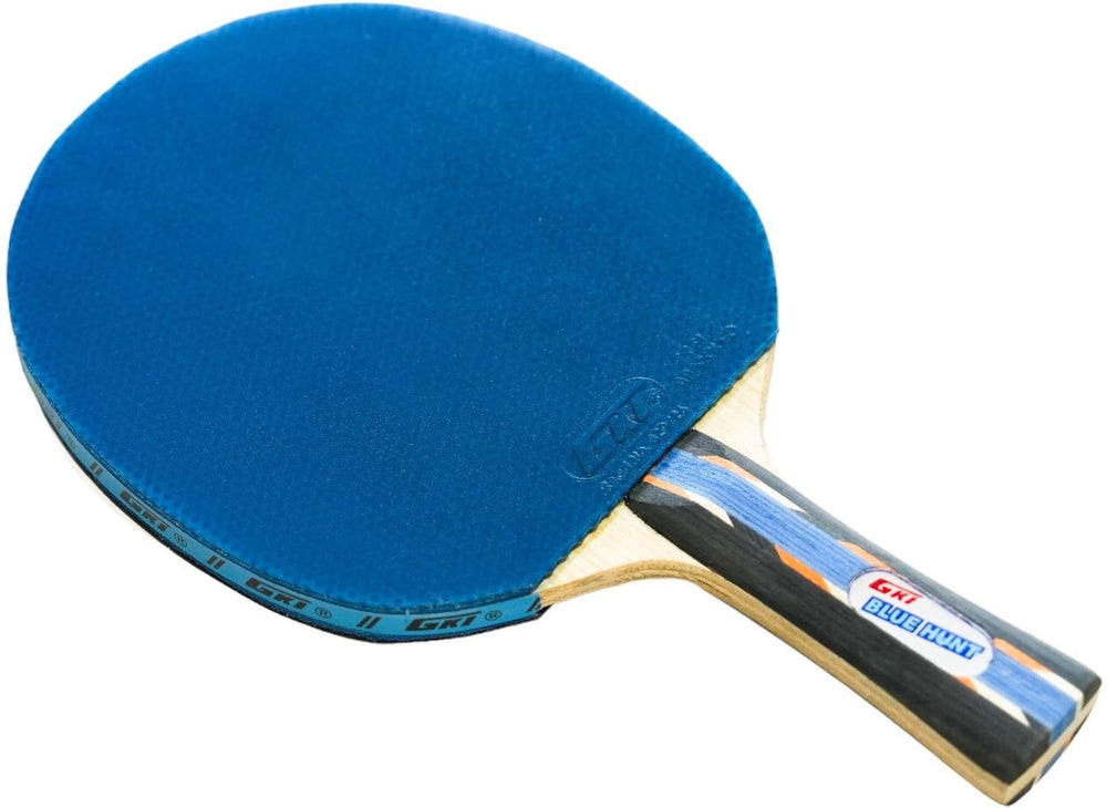 GKI Blue Hunt Table Tennis Racquet (Blue) – TTFI Approved Blue Rubber Racket with Full Tatron Cover