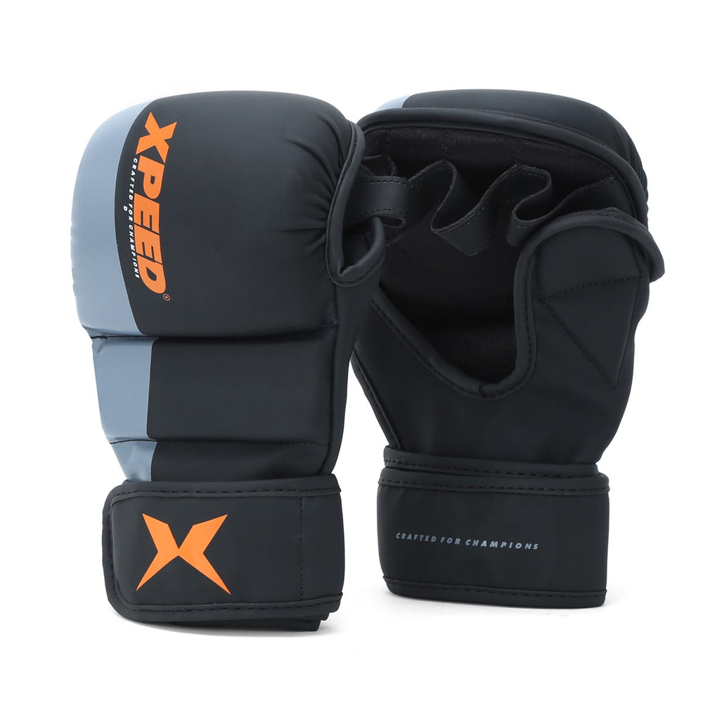 XPEED XP 1504 Striking Grappling Training Gloves | Premium PU Material | Full Wrap-Around Wrist Support | Multi-Purpose MMA & Martial Arts Gloves - Best Price online Prokicksports.com