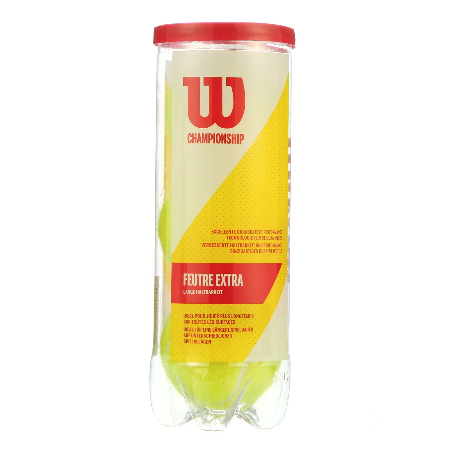 Wilson Four Championship Extra Duty Tennis Balls Carton, 24 Cans - Best Price online Prokicksports.com