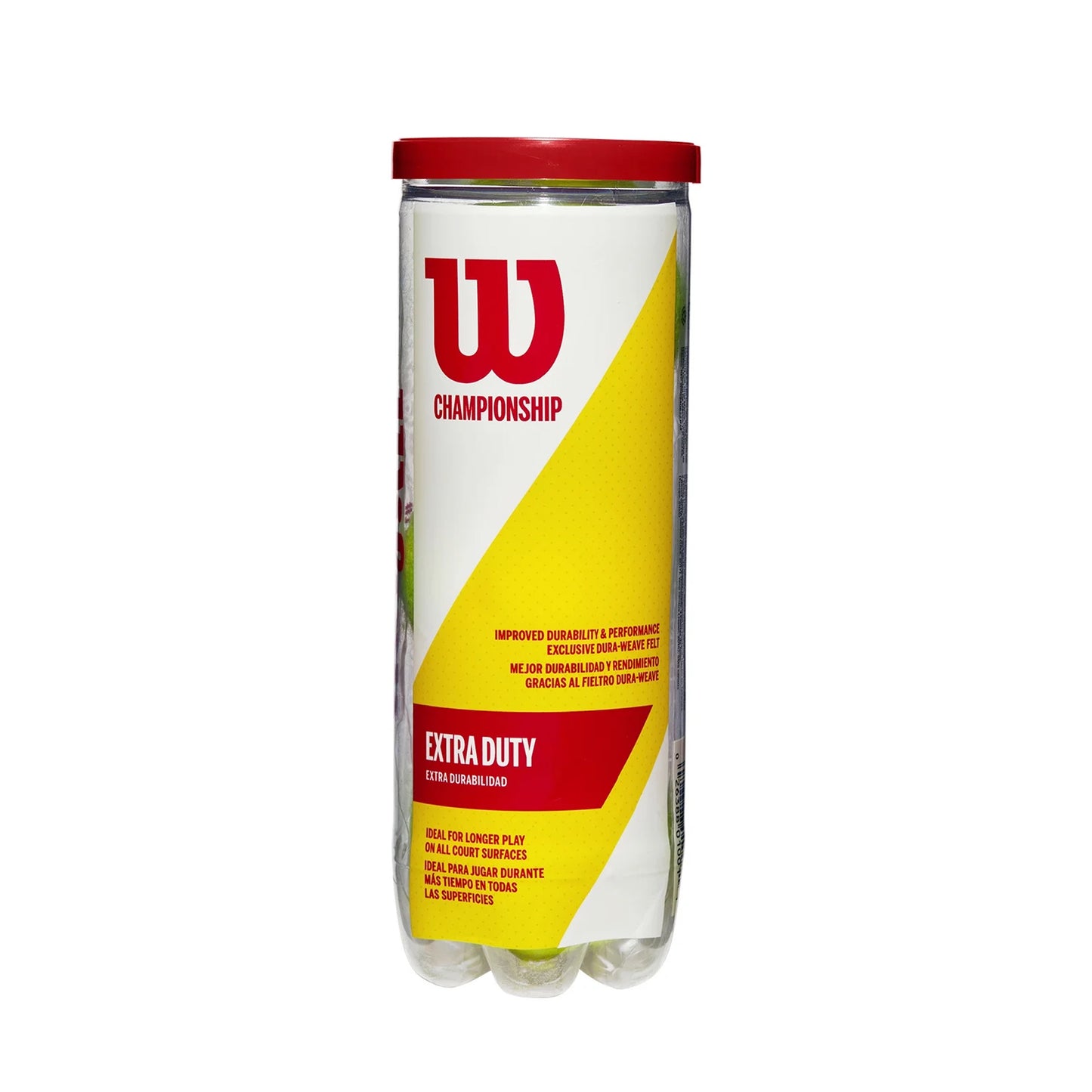 Wilson Four Championship Extra Duty Tennis Balls Carton, 24 Cans - Best Price online Prokicksports.com
