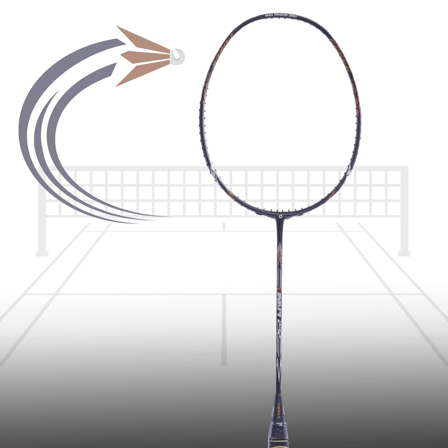 Apacs Finapi 232 Badminton Racket without Cover (4U-G1) - Best Price online Prokicksports.com