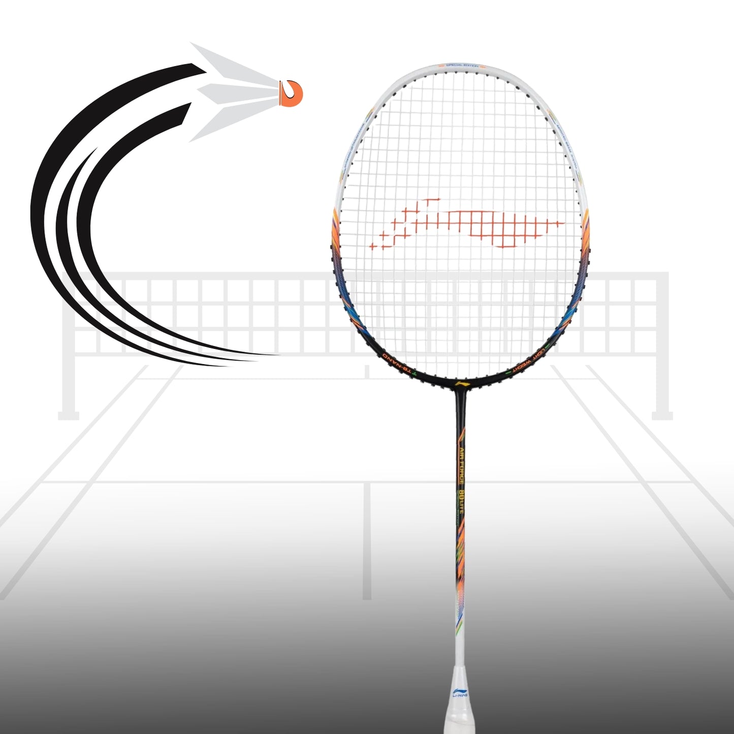 Li-Ning Air Force 80 Lite Carbon Fibre Badminton Racket - Best Price online Prokicksports.com