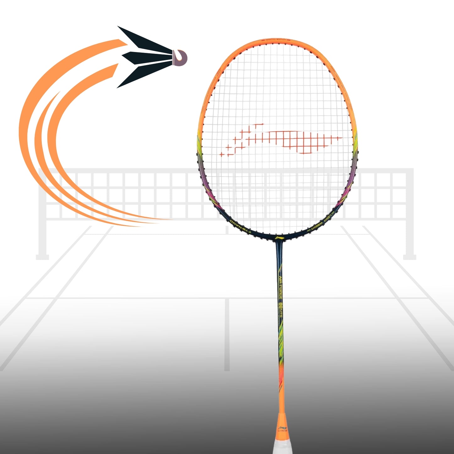 Li-Ning Air Force 80 Lite Carbon Fibre Badminton Racket - Best Price online Prokicksports.com