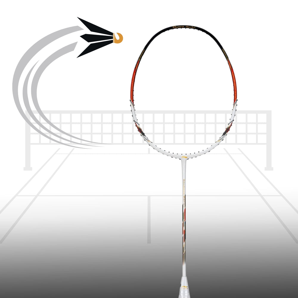 Li-Ning Windstorm 700 Plus Badminton Racquet | 5U6 Ultra-Light Frame | Unstrung | High-Speed Maneuverability | Carbon Fiber | Intermediate to Advanced Players - Best Price online Prokicksports.com