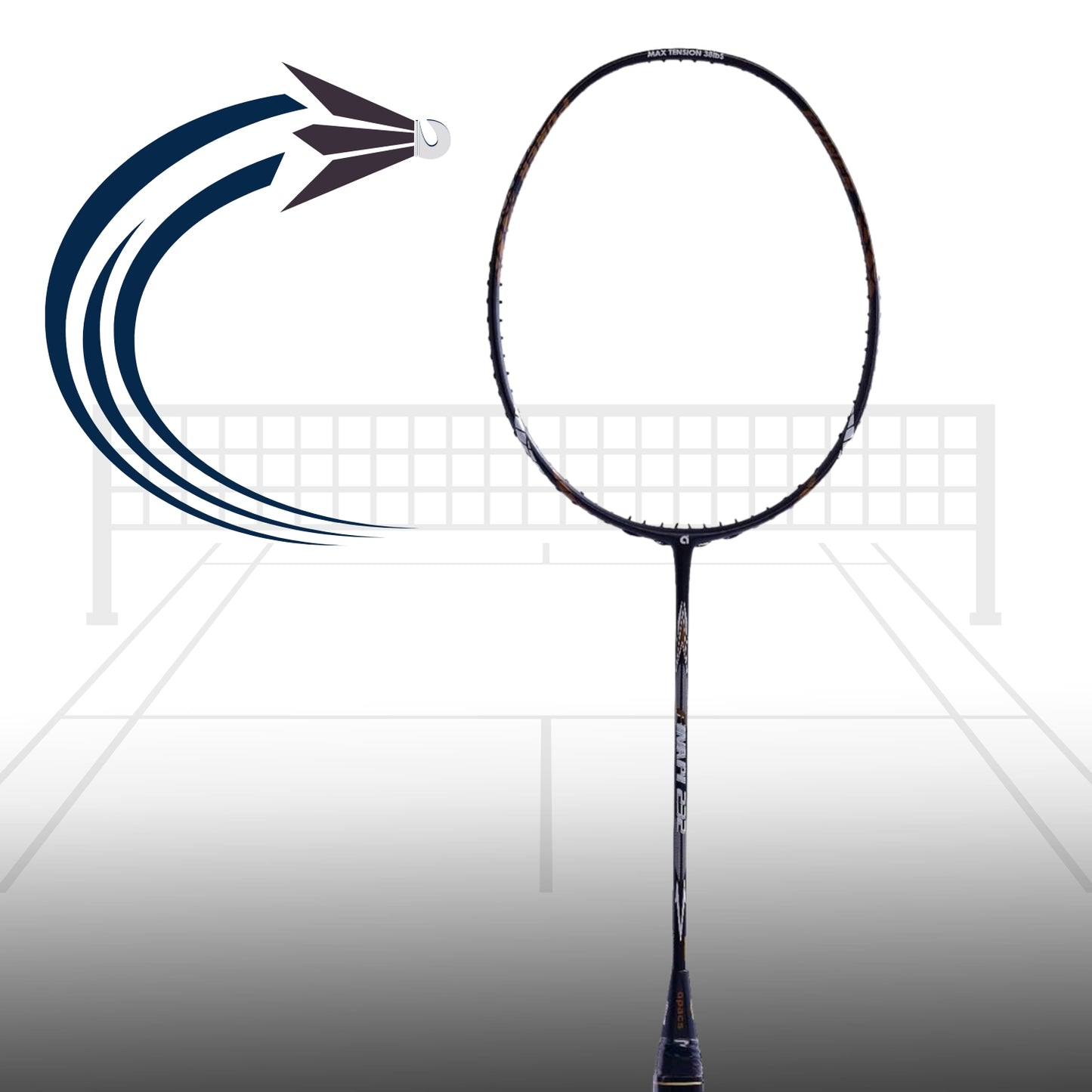Apacs Finapi 232 Badminton Racket without Cover (4U-G1) - Best Price online Prokicksports.com