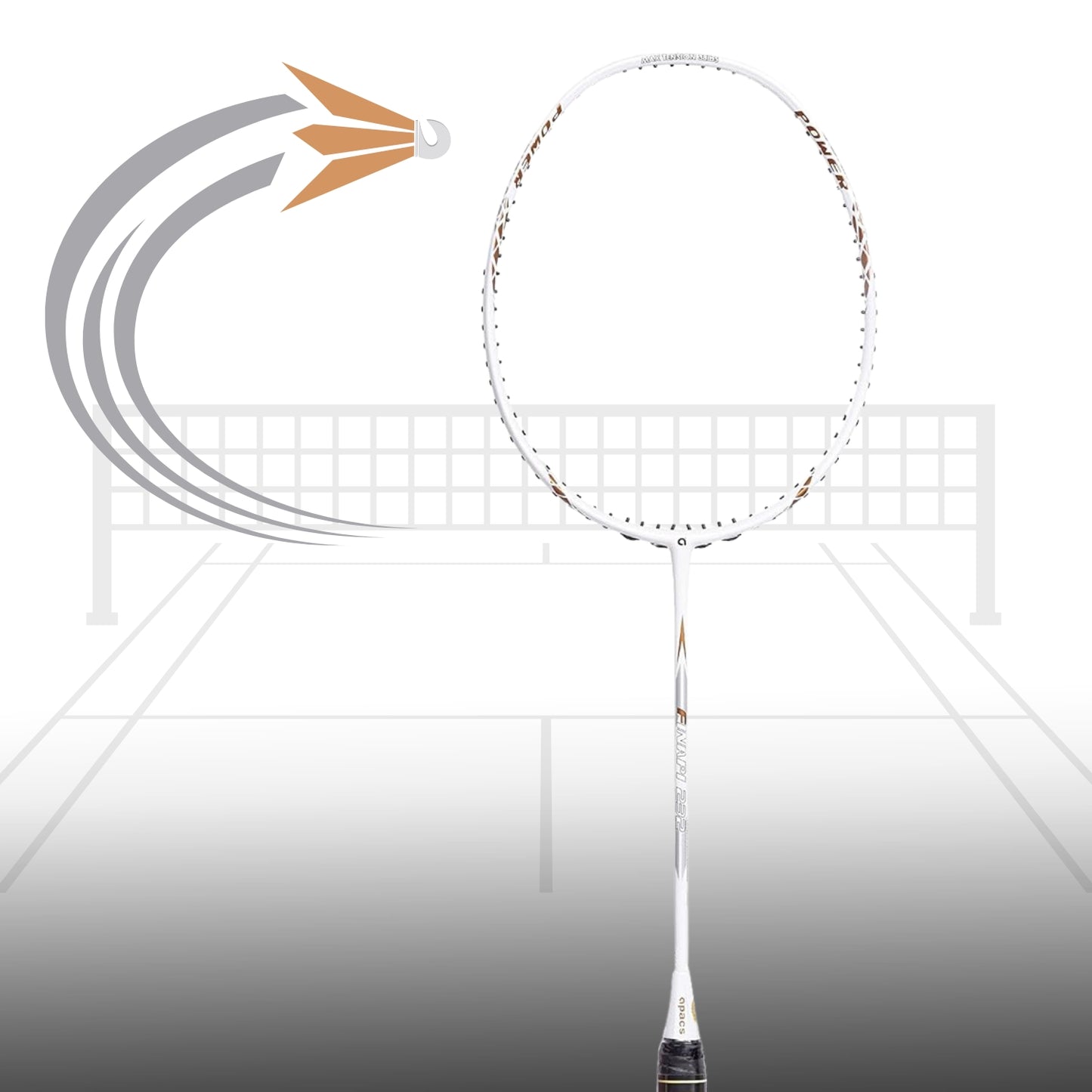 Apacs Finapi 232 Badminton Racket without Cover (4U-G1) - Best Price online Prokicksports.com