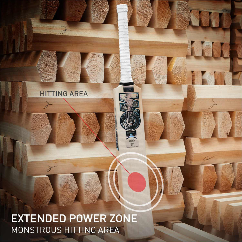 GM Diamond 303 English Willow Cricket Bat - image 2