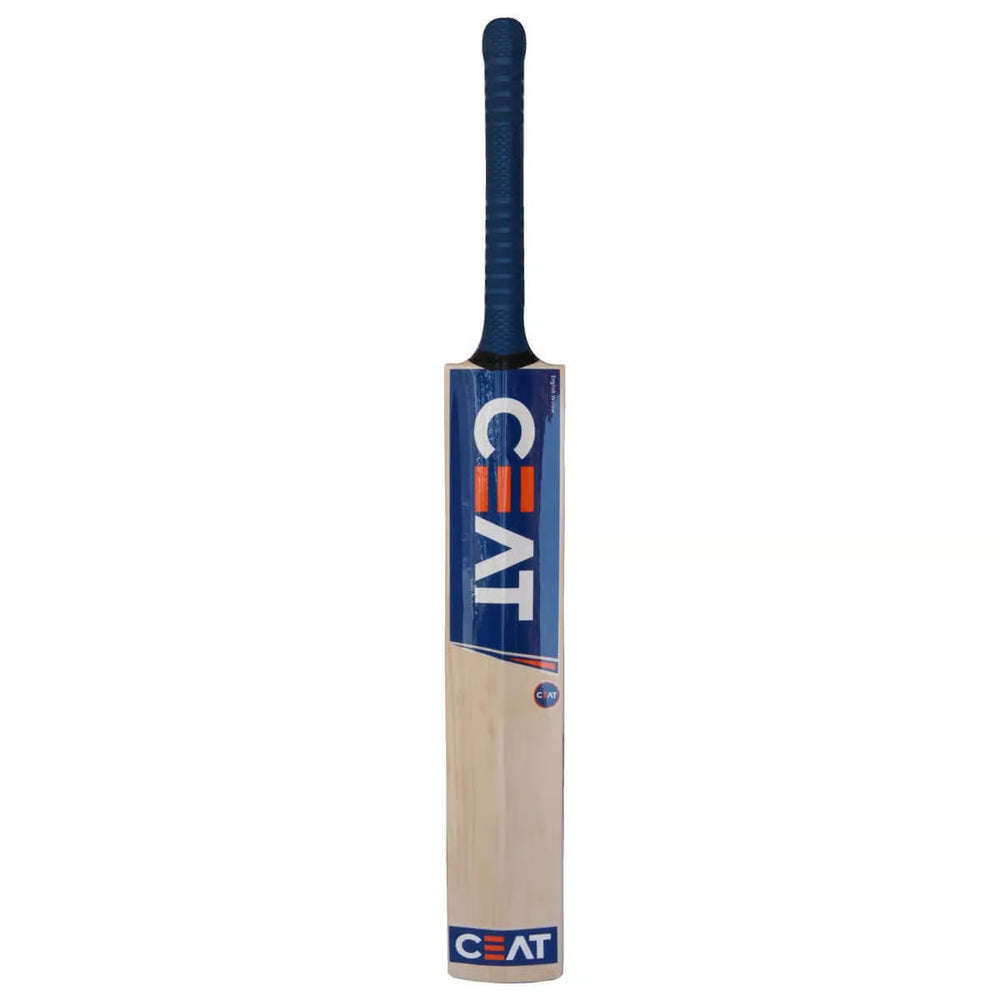 CEAT Gripp Star English Willow Cricket Bat | Grade 2, Flat Face, Clear Grains