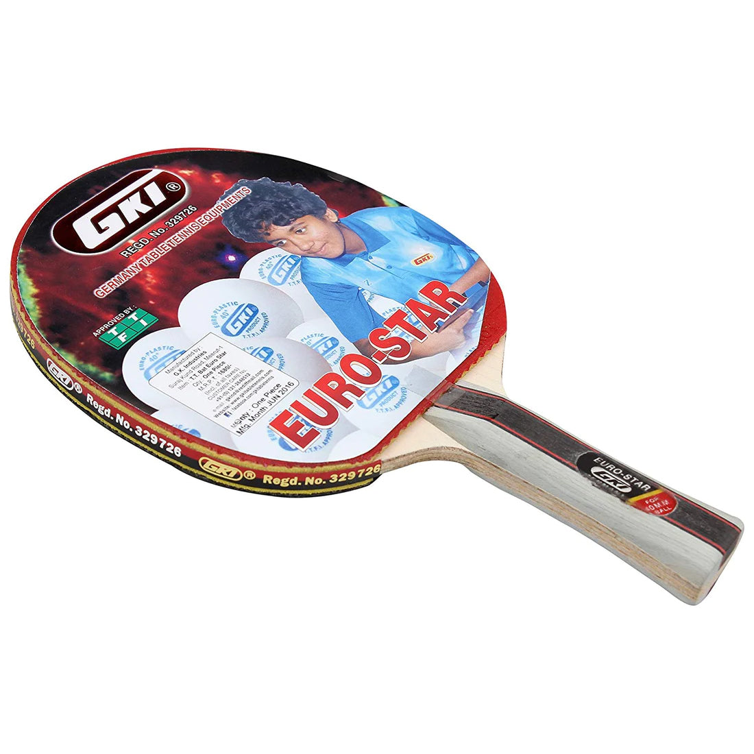 GKI Euro star Table Tennis Racket - Best Price online Prokicksports.com