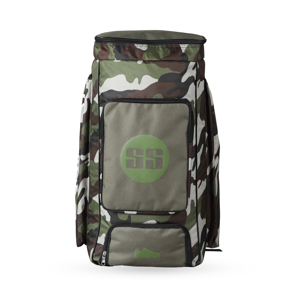 SS Cricket Kit Bag Camo Duffle - Green