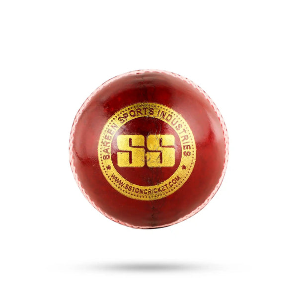 SS Club Leather Ball 1 Piece - Red | 156g Cricket Ball