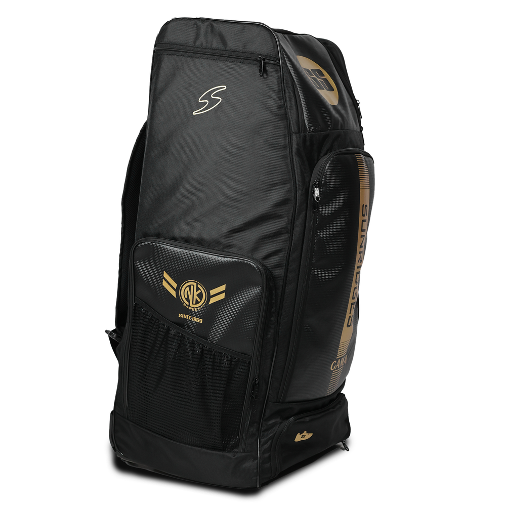 SS Gama Duffle Wheelie Kitbag | Cricket Kit Bag with Bat, Helmet & Shoe Compartments