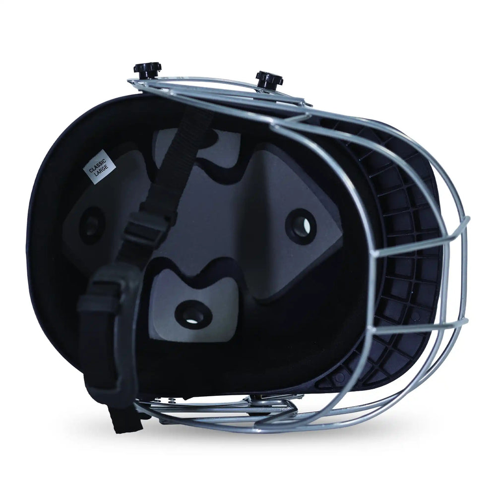 SS Classic Cricket Helmet | PP Shell, Steel Face Guard & EVA-PU Impact Padding
